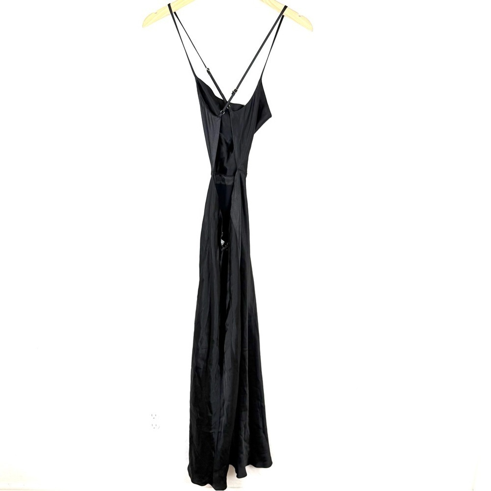 Shona Joy Thalia Bias Open Back Midi Dress Black - Picture 8 of 13